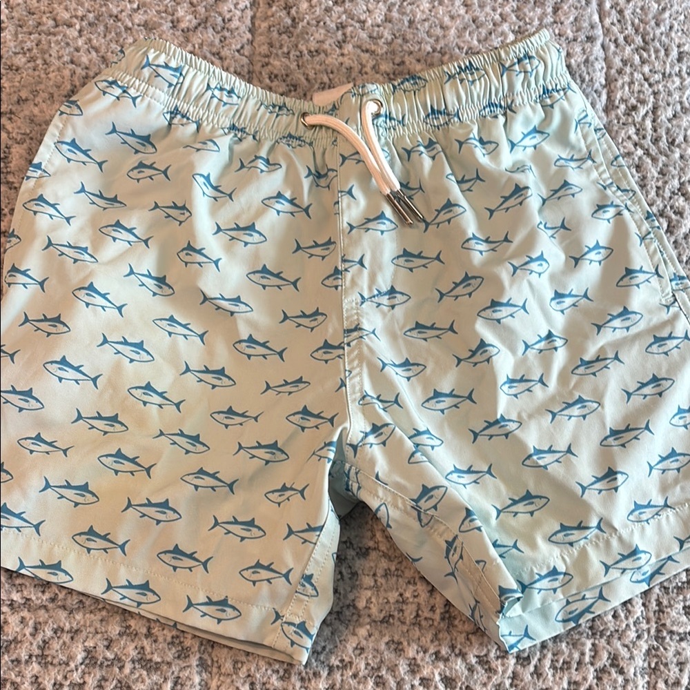 Shark Print Swim Shorts by Bermies